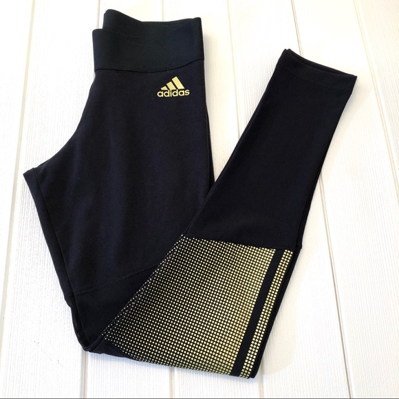 Adidas Training Glam Leggings In Black - Picture 6 of 7